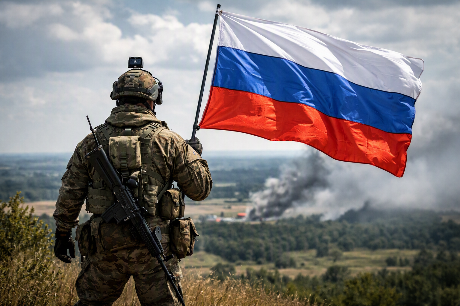 Подаренный бойцу СВО флаг займёт особое место в его комнате